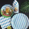 Dekoracja imprezy Oktoberfest Dekoracje motywu piwo za sztućce papierowe kubki na serwetki nabrzeże obrus