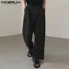 Męskie spodnie Inderun Men Joggers Solidny kolor koreańsko-uliczny moda mody swobodne spodnie 2024 LUSKIE PAŁNIE S-5XL