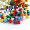 Flores decorativas 150pcs/lote pompom balls glitter pom poms aprendendo precoce criativo natal decoração de decoração artesanal artesanal