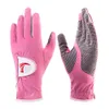 Golf Gloves Women's Extended Ultra Fiber Cloth hands wear breathable sports gloves Anti Slip Particle Double Hand Sunscreen Summer Thin Edition