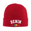 Bérets en tricot Unisexe Benin EST.1960 Journée d'indépendance pour hommes Femmes Boys d'automne d'automne Boney Bonnet chaud
