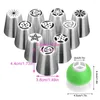 Baking Tools 7/11PCS Russian Tulip Icing Rose Pastry Nozzles Cake Decorating Piping Nozzle Cream Cupcake Tip Accessories