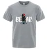 Zomerheren Designer Kleding Gedrukt Teddybeerpatroon T-shirt Zwarte korte mouw T Shirts Men Dames Tops Casual Classic Tee