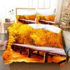 Bedding Sets Tropical Plant Tapestry Palm Tree Sunset Pattern Quilt Cover Pillowcase Decoration Starfish Polyester