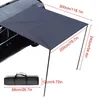 Tents And Shelters Car Awning Roof Rack Sun Shade Side Tarp With Pole Rope Nails Outdoor Camping Tent Waterproof Shelter