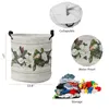 Sac à linge en bois grain magnolia fleurs pliables panier pliable rangement rangement étanche.