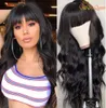 Peruvian Body Wave Human Hair Wig 150 Density Body Wave Hair Wigs With Bangs For Women9536363