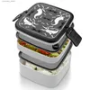 Bento Boxes Host Do Сэмплекс Двойной слой Bento Box Lunch Box Salad Food Bento Box Tim Burton nihtmare перед Рождеством Хэллоуином Zero L49