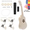 Cables 21 Inch Ukulele DIY Kit Basswood Soprano Hawaii Guitar with Sakura Sound Hole Handwork Painting for Parentschild Campaign