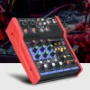 Mixer Woopker Karaoke Bluetooth 4Cannel DJ Mixer Mixer Mixagem Profissional Console com Efeito Reverb para Home Live Stage