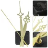 Uhrzubehör Uhr DIY-Bewegung 16-Zoll-Acryl-Stille Wand Große Blumennadel (3 0071 Gold Sekunden) Arbeit digitales Plastik-Kit