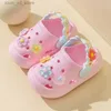 SLIPPER ZOMER KINDERS SLIPPERS BABY NIEUWE schattige bloemen Zachte zool Sandalen indoor zacht anti slip meisje sandalen gat schoenen kinderen strandschoenen T240415