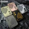 Decompression Toy Magnetic Metal Fidget Toys EDC Toys for Men poker Push Card Stress Relief Toy Haptic Coin Office Desk ToyL2404