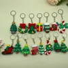 Keychains Lanyards Christmas Cute Cartoon Keychain Pendant Bag Car Mobile Phone Key Chain Women Men Key Buckle Accessories