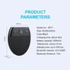 Bluetooth 5.0 Handsfree Car Kit Sun Sun Visor Clip Wireless Audio Sentiver Seeperphone بصوت عالٍ مكبر صوت استريو الصوت mp3 player sp11