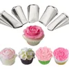 Baking Tools 5pcs/set Flower Piping Tip Kit 5 Patten Petal Icing Nozzles For Cake Decorating Pastry Fondant