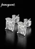 Charm Pansysen Classic 6 mm 7 mm de 8 mm Square Made Moissanite Wedding Comproment Study Pendientes para mujeres 925 Sier Fine Jewelry Gifts7133748