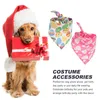 Dog Apparel 2 Pcs Pet Bib Supply Party Decor Clothing Scarf Supplies Polyester Costume Stuff