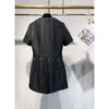 2024 Women's Clothing Sequined Tweed Jumpsuit Spring Summer New 415