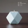 Świece Nordic Ceramic Candlestick Creative Retro ins Ozdoby Hurtowe dekoracje domu geometryczne