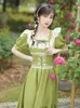 Partykleider sanfte süße Lolita Kawaii Kleid Retro Baumwolle Leinen Stickerei Französische Prinzessin 2024 Sommer Ladies Vestidos de Fiesta