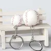 Keychains Lanyards Mini Three-piece Baseball Glove Wooden Bat Keychain Sports Car Key Chain Key Ring Gift for Man Women Men Gift 11cm 1 Piece