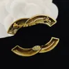 HOT Luxury Aeroplane Brooch Designer Pins Broche Brand Letter Brooches 18k Gold Crystal Pearl Suit Pin Christmas Gift Party Marry Jewelry Men Women Love Accessorie