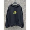 Hoge versie B Classic Lock Up hoodie correct Paris Hooded los veelzijdig voor mannen vrouwen