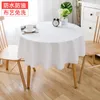Table Cloth A Small Round Linen Art Household Pure Color_DAN213