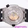 Berühmte AP -Armbanduhr Royal Oak Offshore 15710st Herren Uhr Stahl Schwarzer Festplatte Automatische mechanische Schweizer Luxus Uhren Luxus Sportuhr Durchmesser 42mm