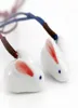 handmade ceramic jewelry popular jewelry rabbit ceramic necklace pendant5339548