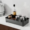 TEA TRAYS CUP Holding Tray Drink Water Glass Holder Drain With Double Lay Orliknar Bord