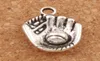 Baseball Glove Sports Charms 100pcslot Antique Silver Pendants L284 21x142mm Jewelry Findings Components1538279