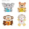 Animaux en peluche en peluche Nouveau bébé de haute qualité et tout-petit des jouets de confort Elephants lapins s lumières électriques musiciens bébé somnifères poupées poupées l47