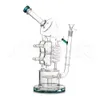 12 Inches Glass Recycler Bong Showerhead Glass Smoking Water Pipe High Quality Oil DAB Rig Hookah Pipes Wholesale