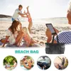 Sacs de rangement Grands jouets de plage sac en mesh enfants sable de sable protable Toys pour enfants