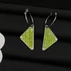 Kleurrijke driehoek p letter oorbellen hoepels topkwaliteit dames luxe oorbellen mode sieraden