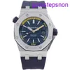 Exclusive AP Wrist Watch Royal Oak 15710 Blue-faced Automatic Mechanical Men's Watch 42mm Diameter Precision Steel Date Display With Warranty Card