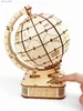 3D Puzzles 3D Wooden Puzzle Globe. Zestawy modelowe DIY rzemiosło ręcznie robione prezenty świąteczne Y240415