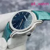 AP Machinery Wrist Watch Millennium Series Womens 77266BC Frost Gold Craft Blue Ripple Digne avec conception de pointeur unique