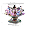 Posiadacze świec Asfull Crystal Lotus Holder Home Dekoracja Akcesoria Różnorodne kolory dla opcjonalnego romantycznego świecznika ślubnego