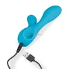 Vibratore blu vibratore vibratore all'ingrosso vibratori sexy giocattoli sexy atmosfera di coniglio rosa silicone ricaricabile