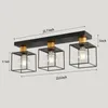 Ceiling Lights Flush Mount Light E26 Base Modern Design Square Decorative Lamp No Bulbs