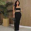 Womens Dresses Designer 2024 New Strap Skirt Striped Tank Top Split Long Dress Casual Sexy Two Piece Set Skirt 6 Colours