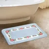 Maty do kąpieli kwiatowy dywan łazienkowy | Ładny wiejski styl romantyczny kwiat róży rugdoor mata bez poślizgu podłogę kuchenną