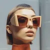 Sunglasses Oversized Square Women Big Frame Glasses 2024 Sun Cat Eye For Ladies Eyewear UV400