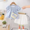 Ensembles de vêtements Nouveaux vêtements pour bébés d'été Suit enfants mode Mignon T-shirt short 2pcs / sets