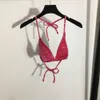 Ministro de biquíni de primavera/verão Troup Split Swimsuit de três peças Coloque roupas íntimas+roupas íntimas do triângulo+Salia curta em movimento