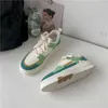 Scarpe casual Sports Stiotto rotondo verde con la consapevolezza spessa per donne alla moda e confortevole femminile