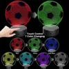 كرة كرة القدم على شكل 3D Light Lights 7 ألوان تغيير LED Table Lamp Football Sport Fans Homps for Club Bar Home Decoration Kids 240403